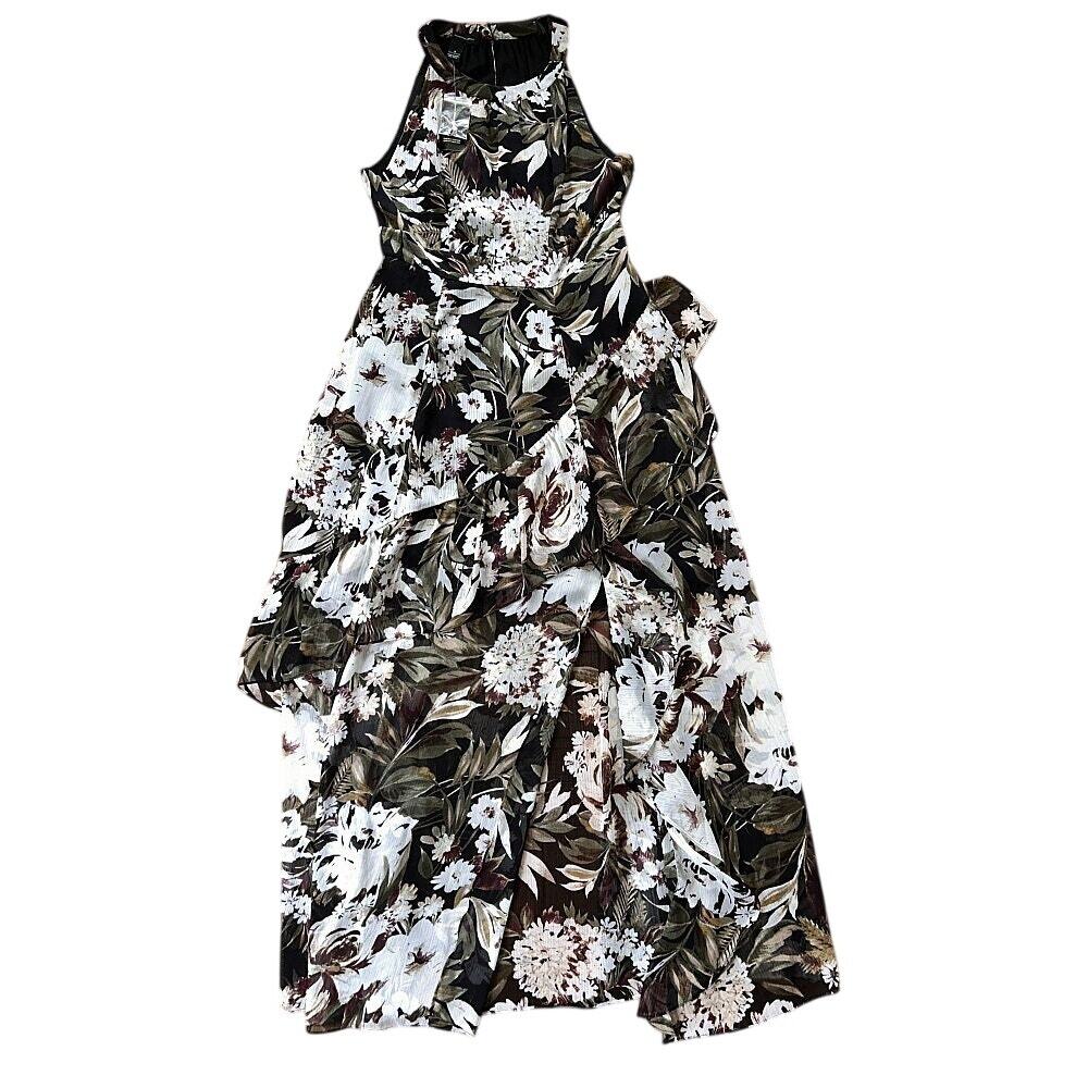 NWT INC International Concepts Sleeveless Enchanted Bouquet Floral Maxi Dress 8